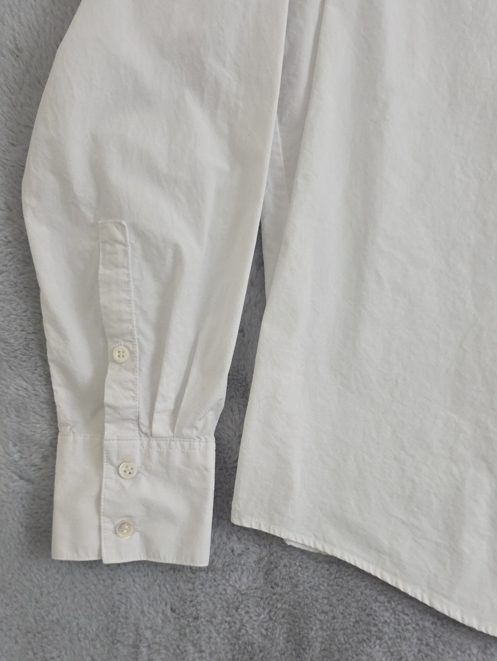 Banana Republic Women's White Button Front Shirt Medium 100% Cotton Long Sleeve - Picture 3 of 10